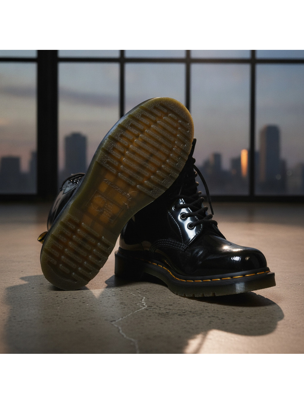 Dr. Martens 1460 Patent Leather Boots Black 8 Unisex Adults - Picture 5 of 5